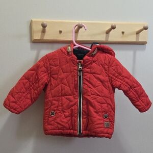 Next Red Baby Quilted Star Jacket
